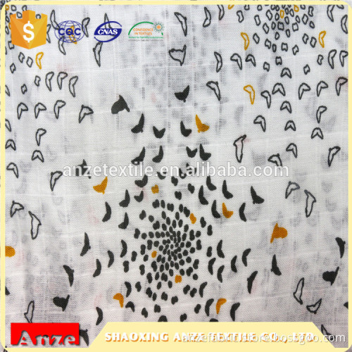 Wholesales Printed Gauze 100% Cotton Muslin Fabric